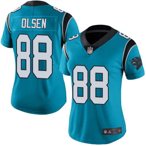 Carolina Panthers Limited Blue Women Greg Olsen Alternate Jersey NFL Football #88 Vapor Untouchable->carolina panthers->NFL Jersey